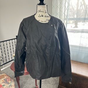Faux Leather Moto Jacket